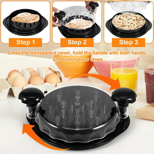 BowLift | GourmetCraft Chicken Shredder Pro | Effortless meat shredding for quick meal preparation and gourmet dishes