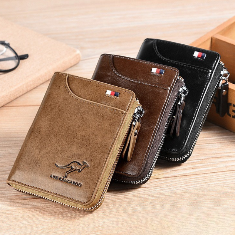 BowLift | WalletPro – Men’s Genuine Leather RFID Anti-Theft Wallet