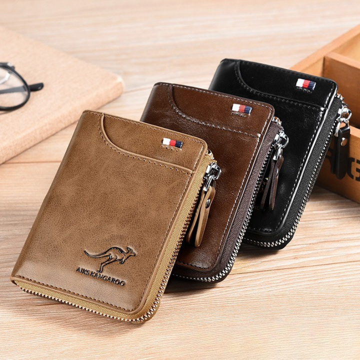 BowLift | WalletPro – Men’s Genuine Leather RFID Anti-Theft Wallet