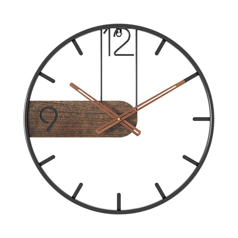 GrandeTime Clock - Modern large round metal wall clock | Bowlift