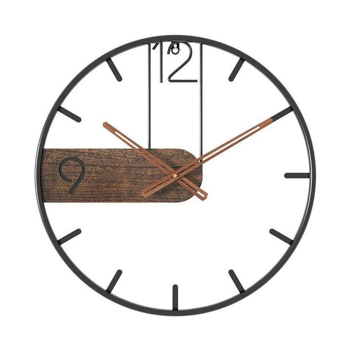 GrandeTime Clock - Modern large round metal wall clock | Bowlift