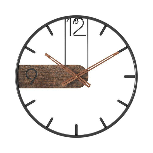 GrandeTime Clock - Modern large round metal wall clock | Bowlift