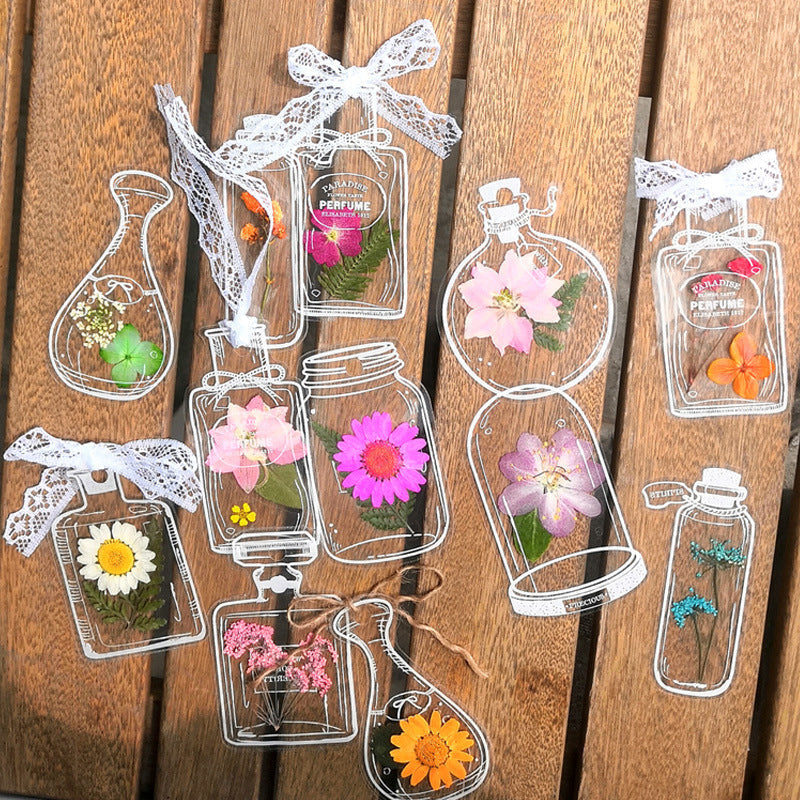 BowLift | Transparent dried flower bookmarks (30 pieces/set)
