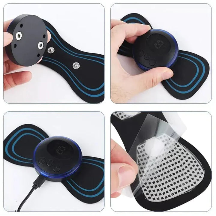EMS Mini Body Massager Pulse Neck Pain Relief Bowlift