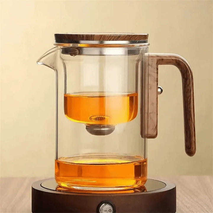 ClearBrew – Elegante Transparante Theepot voor Koffie & Thee Bowlift