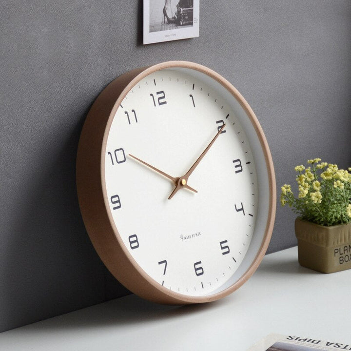SereneTime – Natural Wooden Wall Clock Bowlift