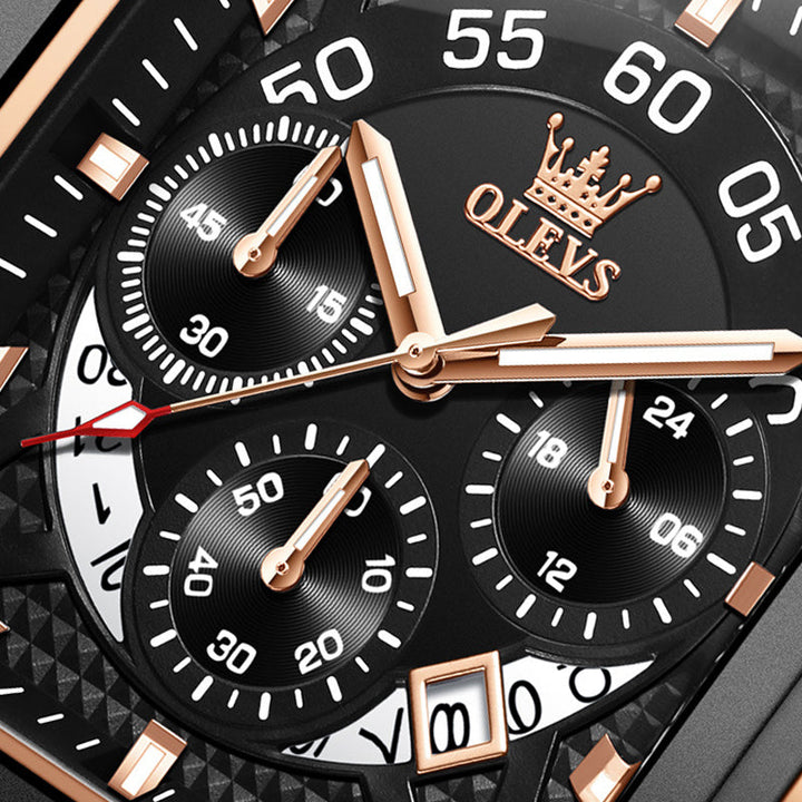 Olevs® Luminous Luxury Square Business Automatic Mechanical Watch | Bowlift