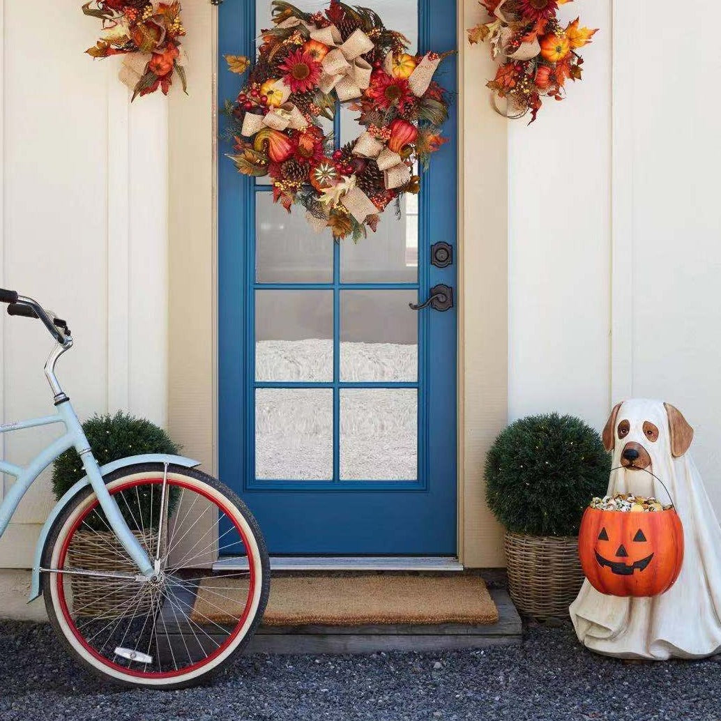 BowLift | Pumpkin Puppy Resin Garden Decor