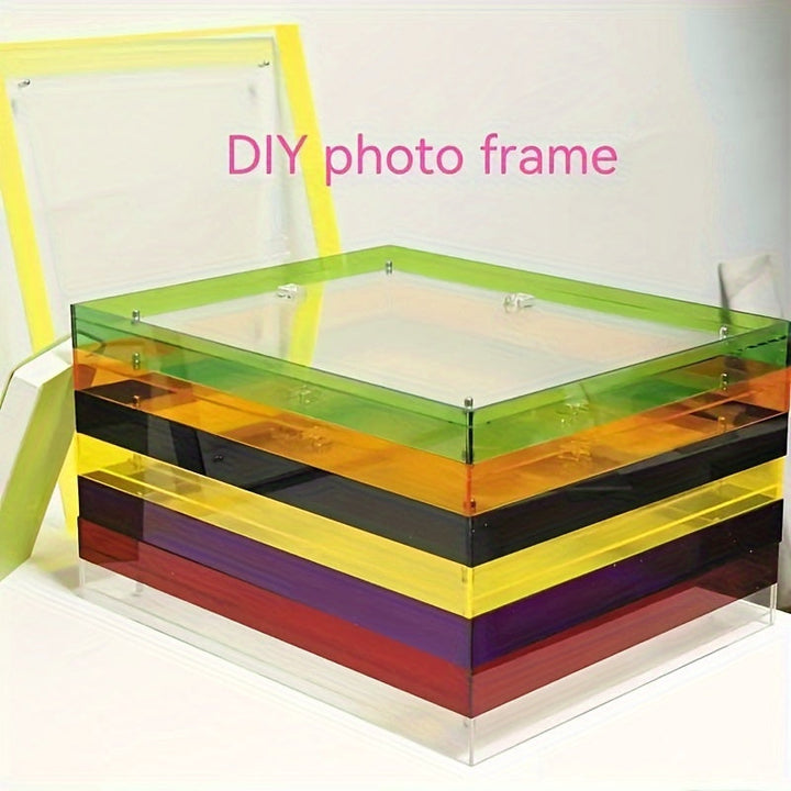 VividFrame – Colorful Transparent Photo Frame for Wall and Table Bowlift