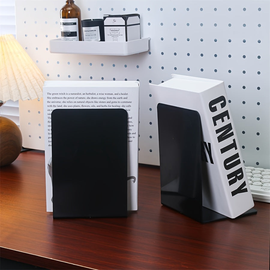 ClearStand - Elegant Transparent Bookends Set of 2 Bowlift