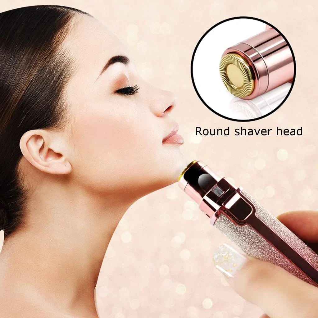 2 in 1 Facial Hair Trimmer with Light Bowlift