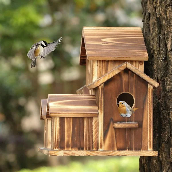 BowLift | 6 Hole Handmade Birdhouse - NestHaven
