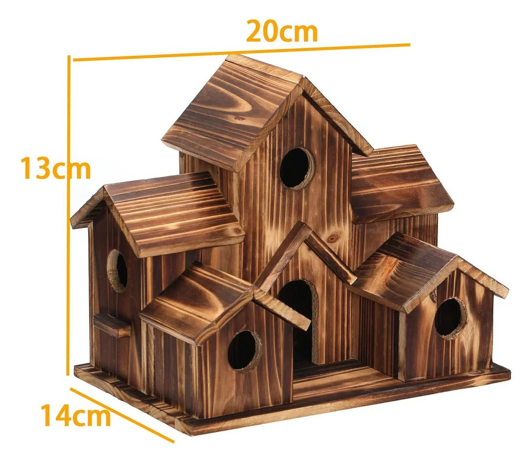 BowLift | 6 Hole Handmade Birdhouse - NestHaven