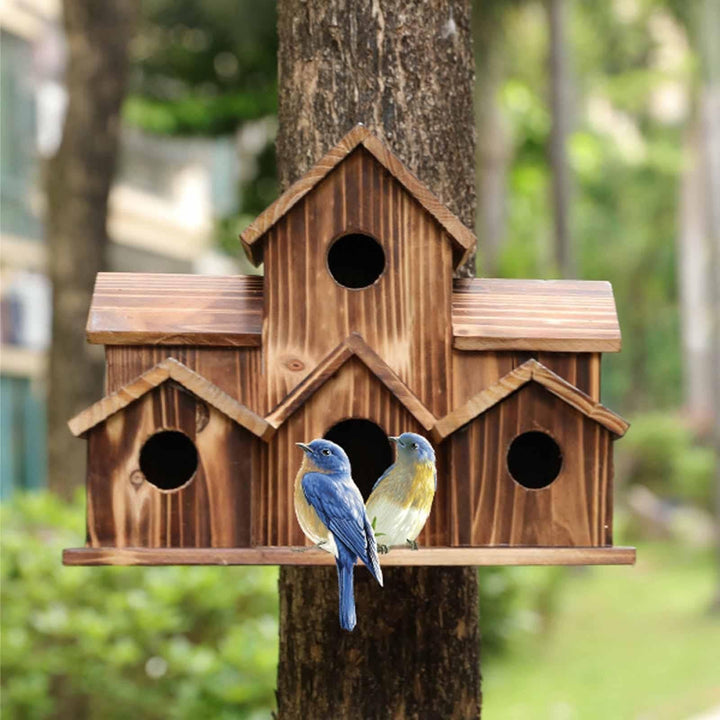 BowLift | 6 Hole Handmade Birdhouse - NestHaven