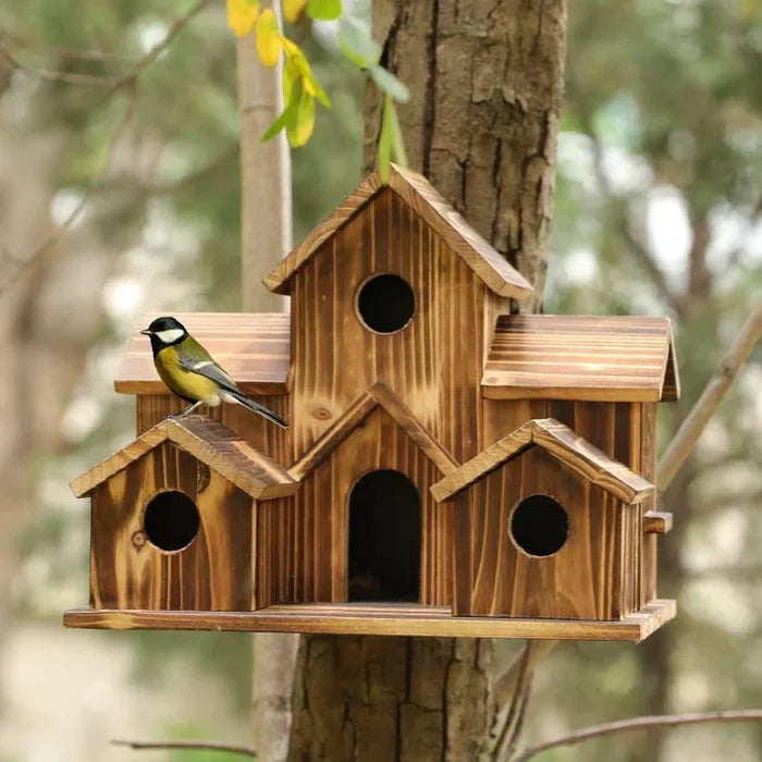BowLift | 6 Hole Handmade Birdhouse - NestHaven