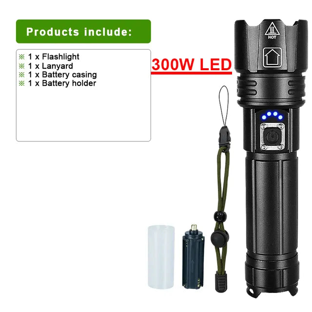 Rechargeable LED Flashlight for Adventure Bowlift
