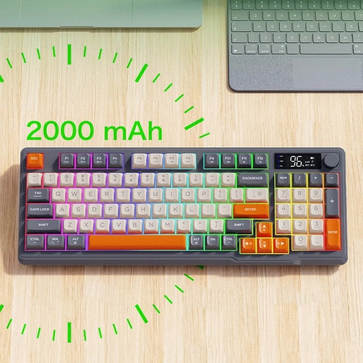 BowLift | Silent Mechanical Keyboard - Cool Gaming Wireless Design with Display
