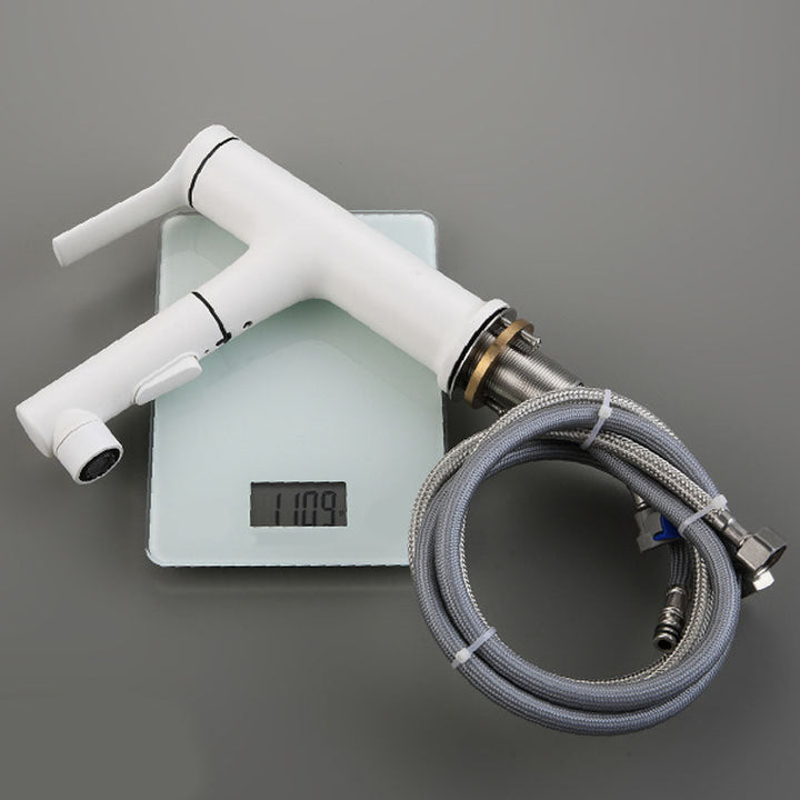 BowLift | Contemporary Single Handle Faucet Retractable Sink Faucet with Lever Handle