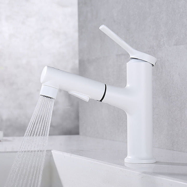 BowLift | Contemporary Single Handle Faucet Retractable Sink Faucet with Lever Handle