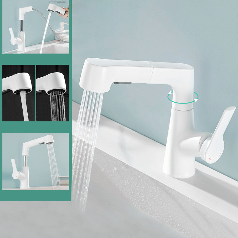 BowLift | Modern 1-Lever Sink Faucet Round Basin Faucet Brass