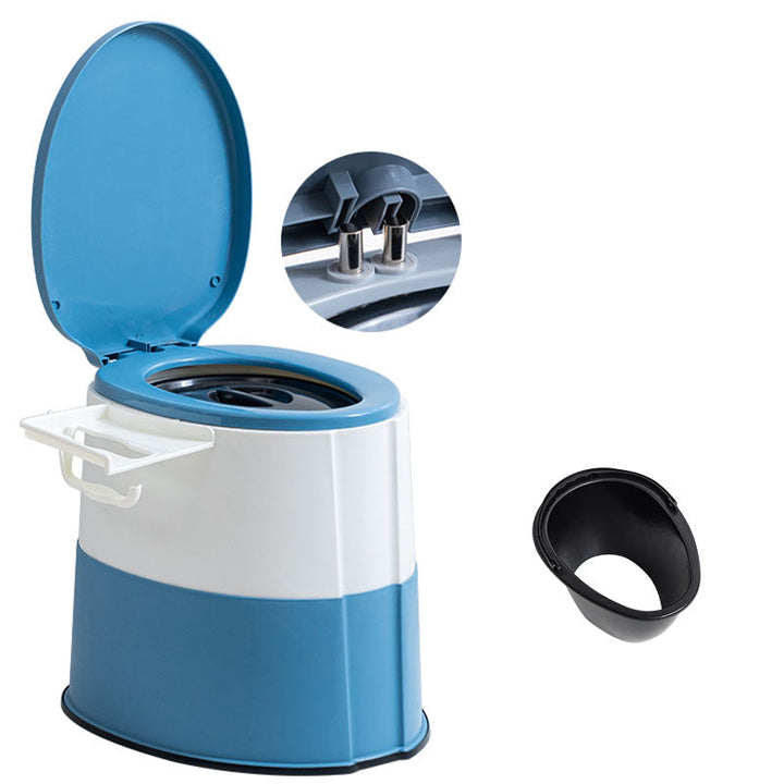 BowLift | Contemporary plastic floor-mounted toilet bowl with toilet seat for the bathroom