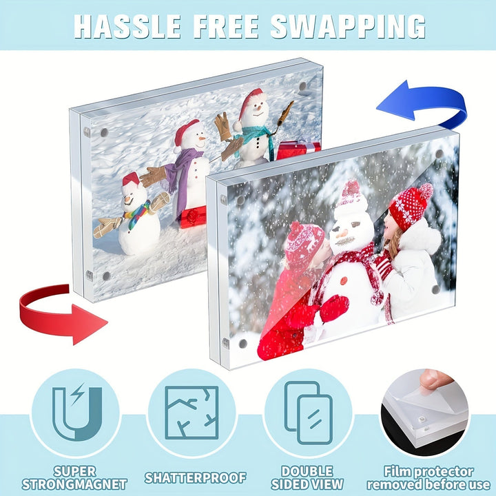ElegantFrame - Horizontal Acrylic Photo Frame for Modern Interiors Bowlift