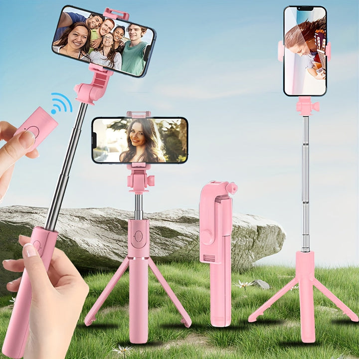 BowLift | Flexible Selfie Stick with Wireless Remote Control and 360° Rotation – Compact Selfie Pole for iPhone and Travel