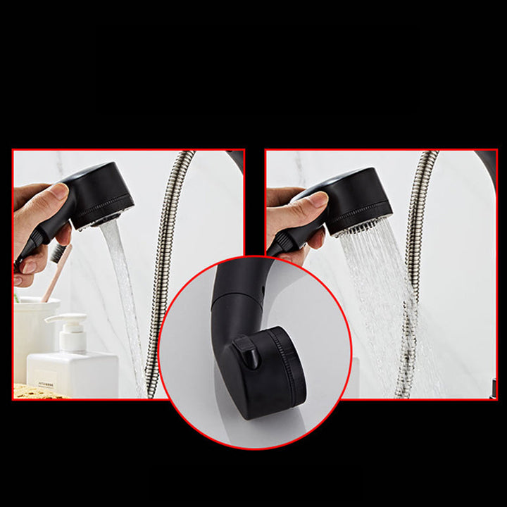 BowLift | Low arc basin mixer with 1 handle for basins with overflow