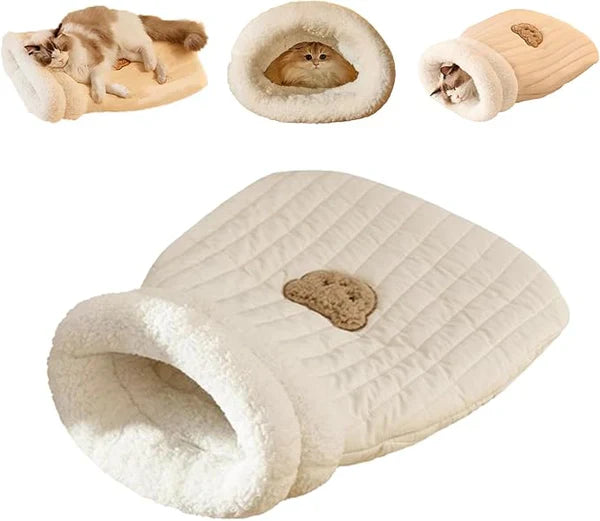 3-Layer Pet Sleeping Bag for Cats & Small Dogs Bowlift