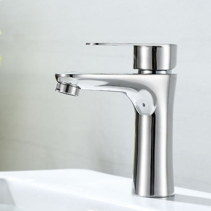 BowLift | Contemporary Stainless Steel Sink Faucet Lever Handles Low Arc Sink Faucet