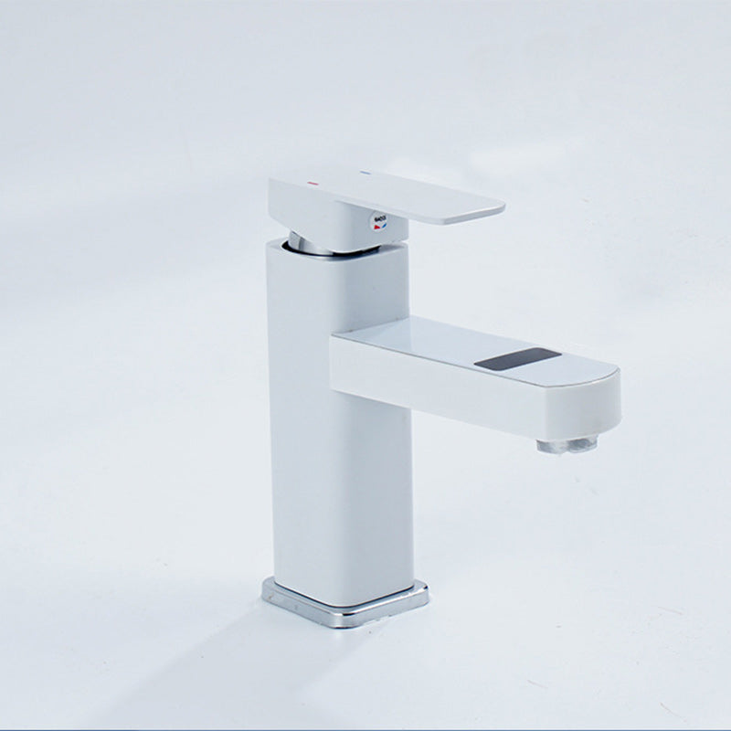 BowLift | Contemporary sink faucet Digital display Monochrome Low arch basin Bathroom sink