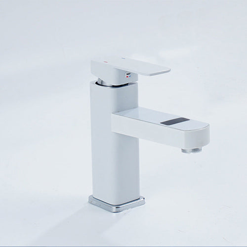 BowLift | Contemporary sink faucet Digital display Monochrome Low arch basin Bathroom sink