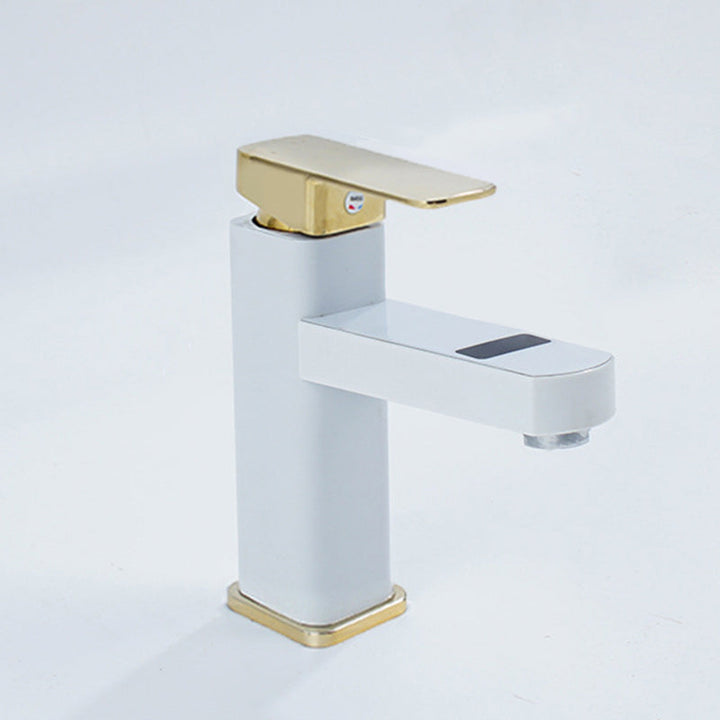 BowLift | Contemporary sink faucet Digital display Monochrome Low arch basin Bathroom sink