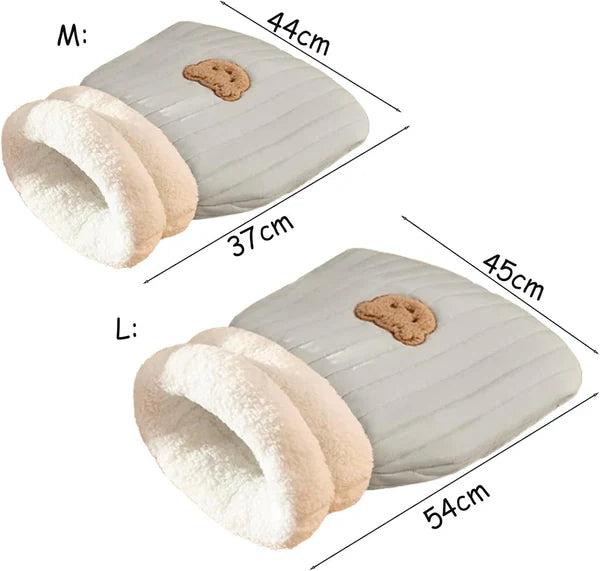 3-Layer Pet Sleeping Bag for Cats & Small Dogs Bowlift