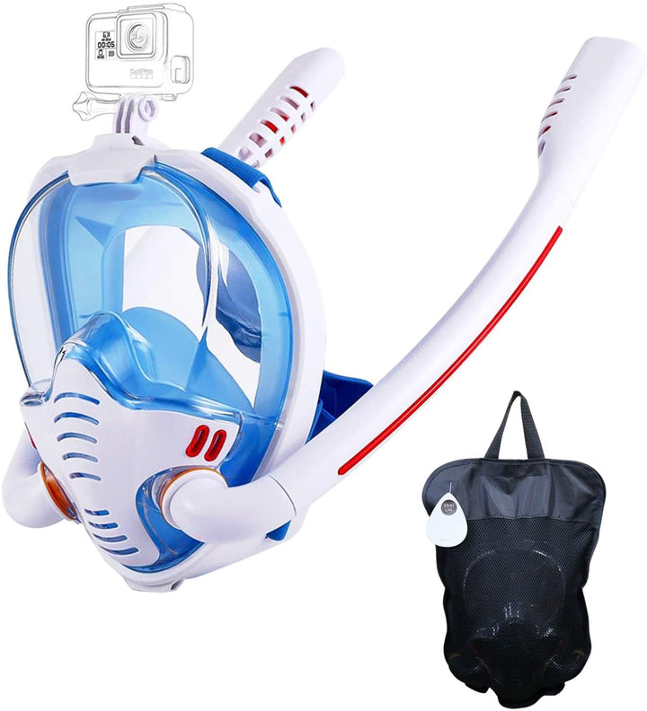 BowLift | Snorkel mask with anti-fog cloths, 180-degree panoramic view HD