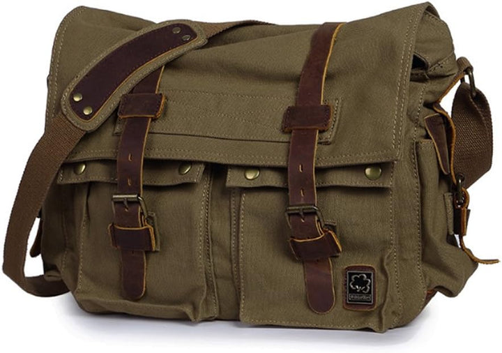 RetroCarry Bag – Vintage Canvas Shoulder Bag for Laptops Bowlift