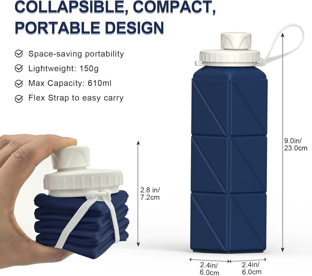 FlexiBottle – Compacte Siliconen Fles 610ml Bowlift