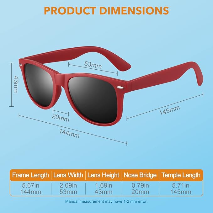 Classic 80's Retro Polarized Sunglasses - Jamie | Bowlift