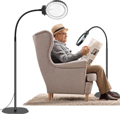 BowLift | Full-Page Magnifying Glass with LED Light – Hands-Free Reading Aid for Books, Crafts & Hobbies