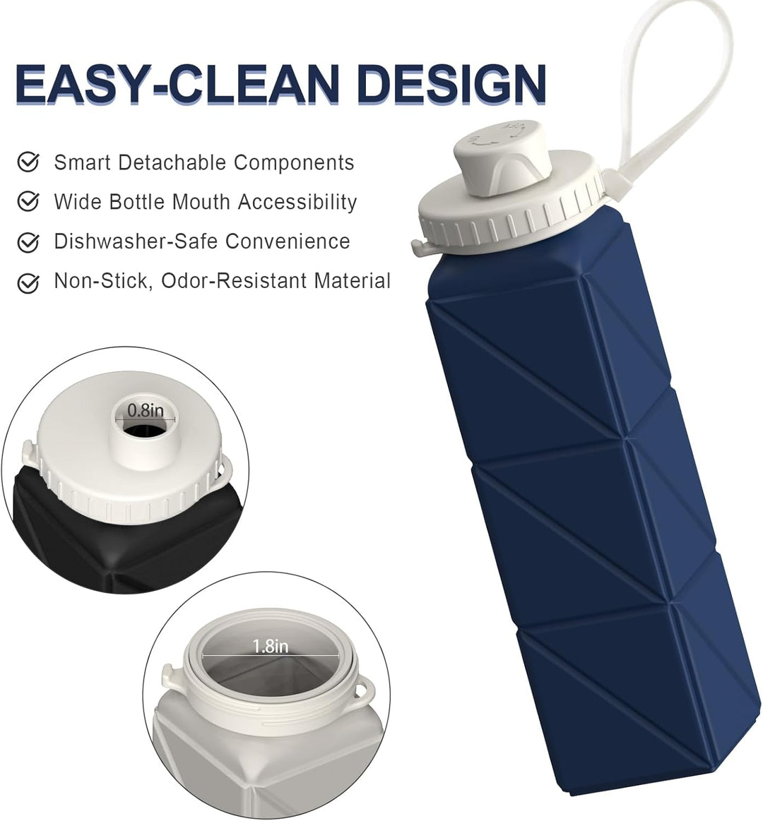 FlexiBottle – Compacte Siliconen Fles 610ml Bowlift