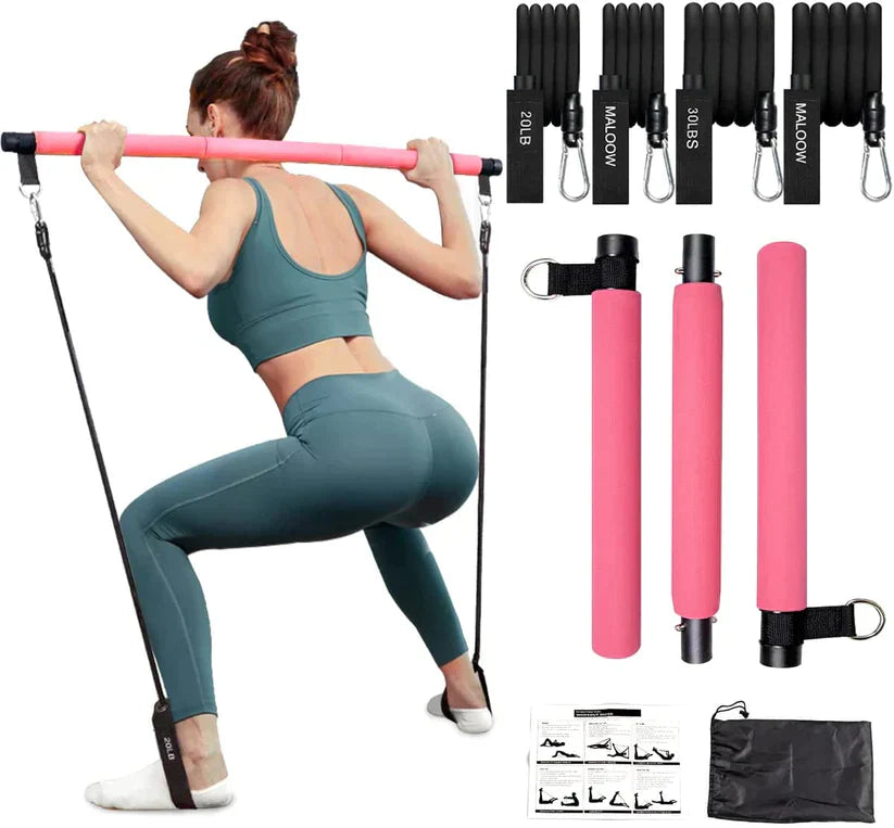 PilatesCore – Complete Pilates Bar Set voor Thuis Bowlift