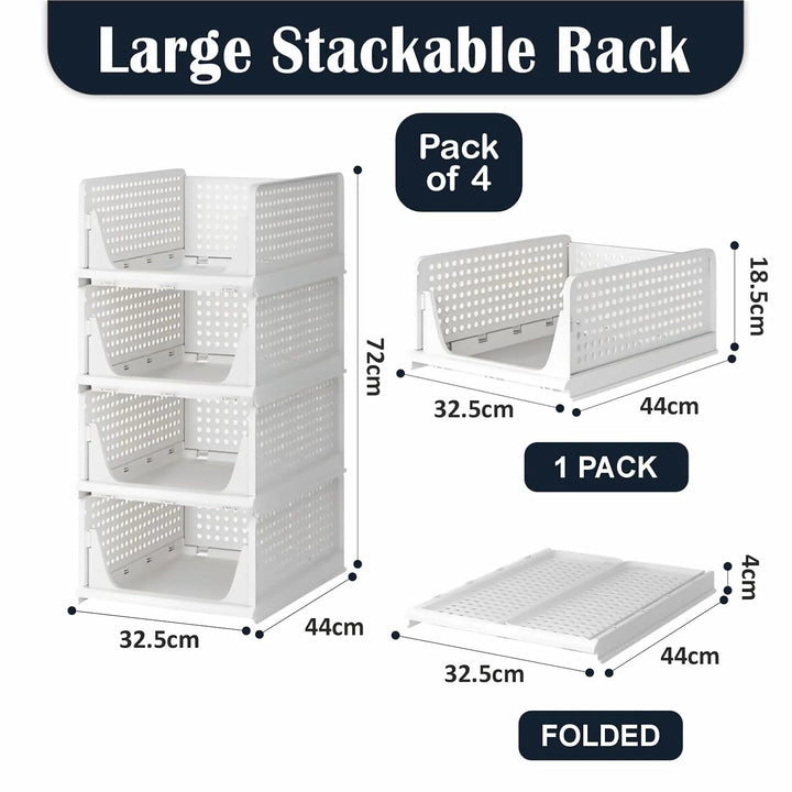 Stackable Wardrobe Storage Organizer For Cloth Storage