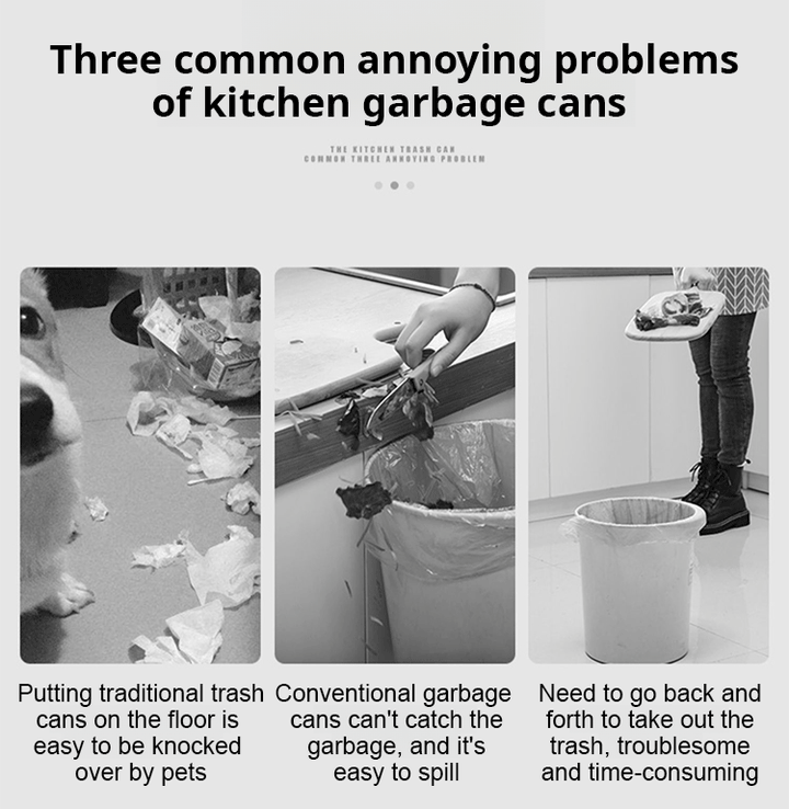 Folding Hanging Kitchen Waste Trash Can