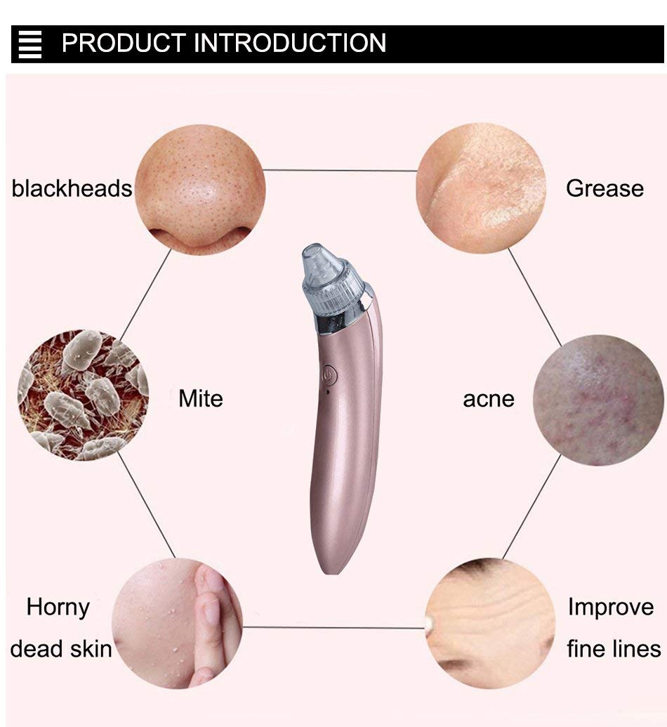 BowLift | LuxeGlow Elite Blackhead Remover | Rechargeable 4-in-1 solution for a clear, radiant skin