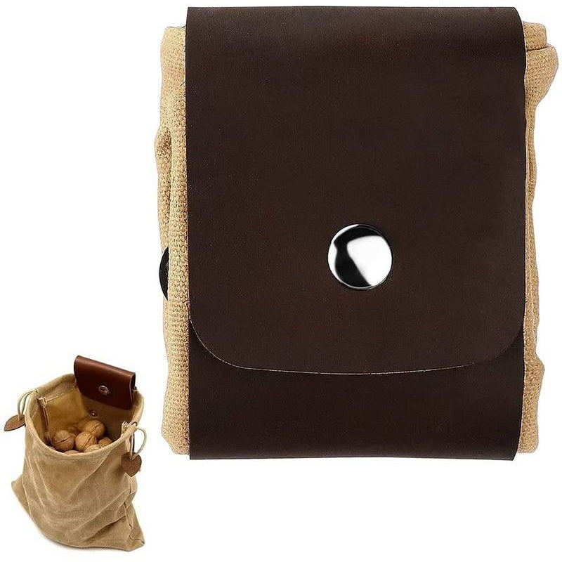 Dimoohome™ Leather and canvas bushcraft bag | Bowlift