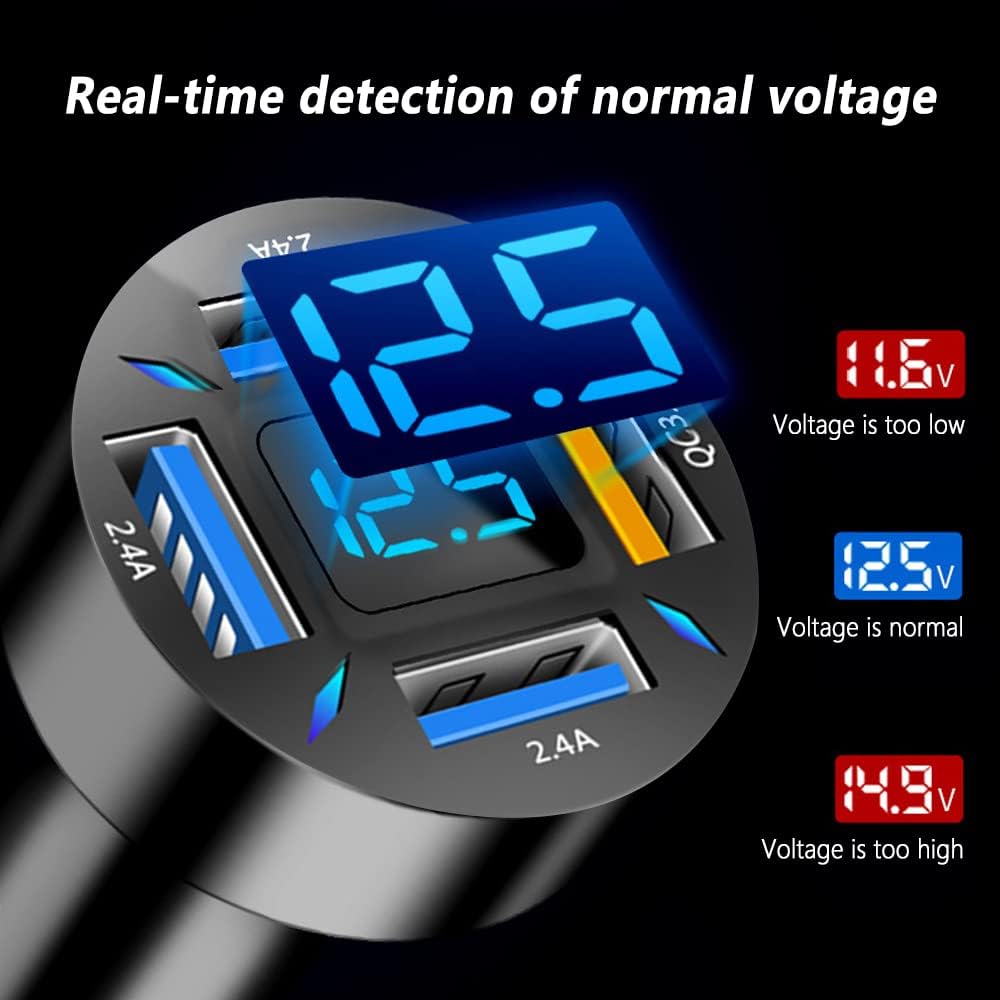 BowLift | Car Charger 66W Super Fast Charging with USB PD & QC 3.0 – Universal for 12-24V Cigarette Lighter