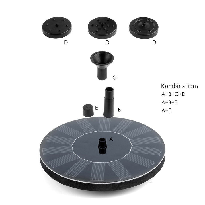 BowLift | Solar Energy Fountain Pump WaterSoft – For Pond, Birdbath or Garden Decoration