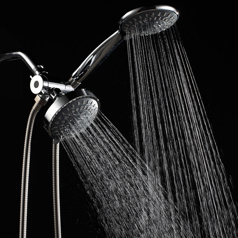 BowLift | Traditional Dual Shower Heads Home Metal Round Shape Dual Shower