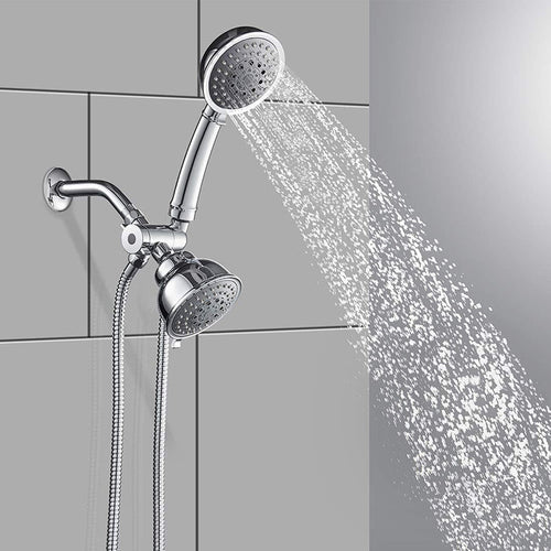 BowLift | Traditional Dual Shower Heads Home Metal Round Shape Dual Shower