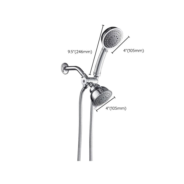 BowLift | Traditional Dual Shower Heads Home Metal Round Shape Dual Shower
